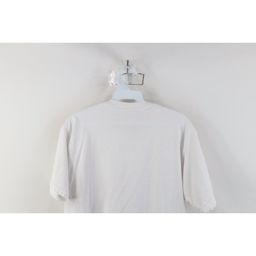 Vtg 90s Y2K Abercrombie & Fitch Mens M Distressed Spell Out Short Sleeve T-Shirt - Picture 13 of 14